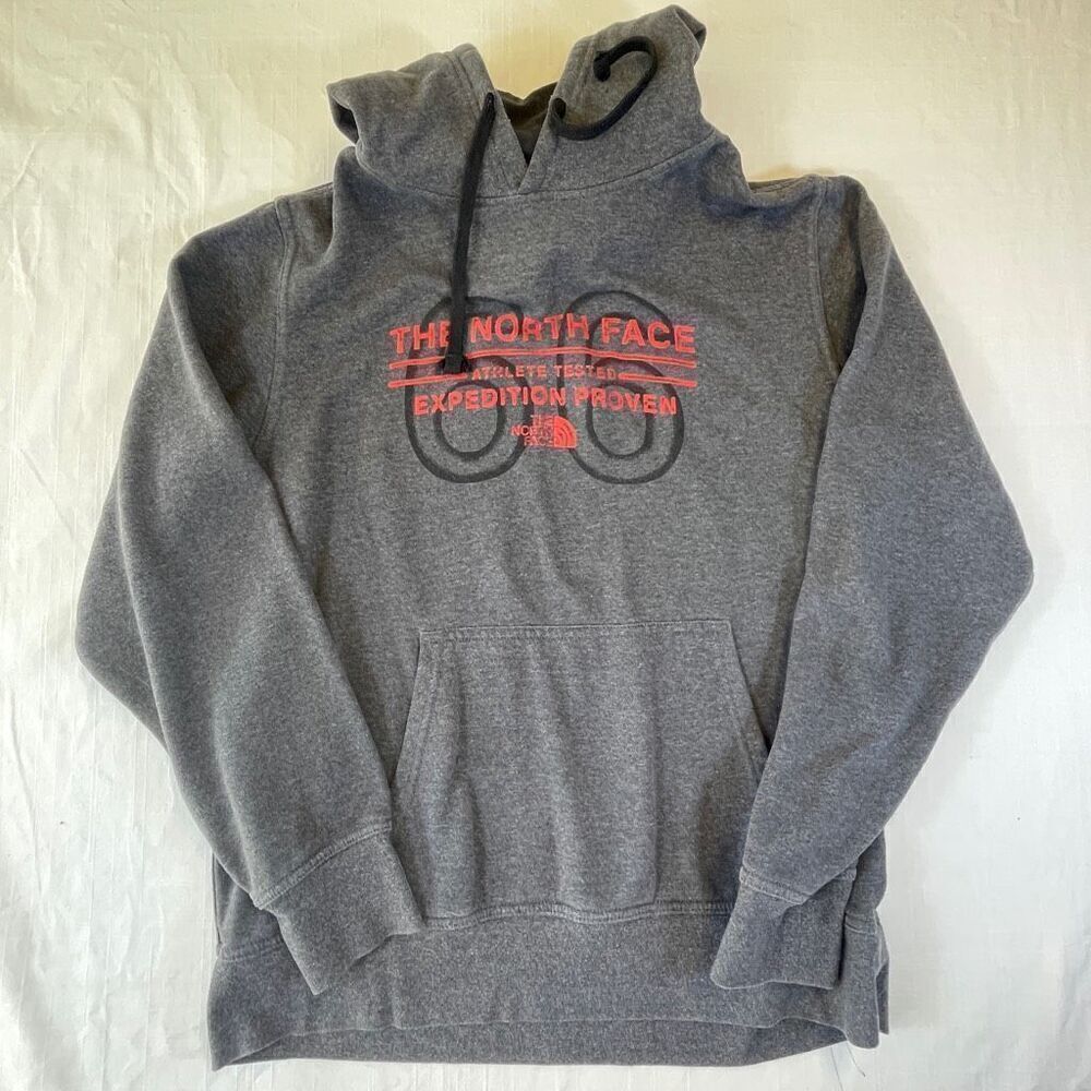 The North Face Gray Athlete Tested Expedition Proven Pullover Hoodie Size Large